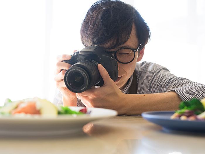料理メニュー撮影